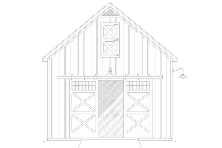 Barn House Plan #940-00530 Elevation Photo