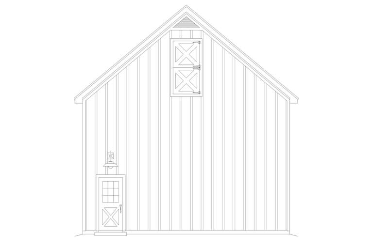 Barn House Plan #940-00530 Elevation Photo