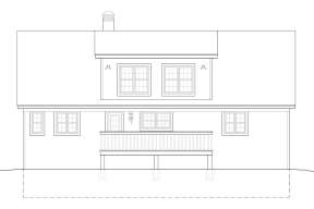 Lake Front House Plan #053-00385 Elevation Photo