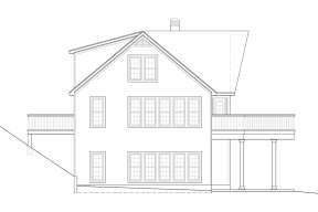 Lake Front House Plan #053-00385 Elevation Photo