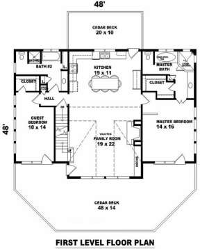 First Floor for House Plan #053-00385