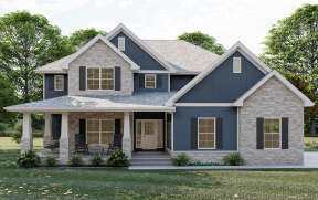 Craftsman House Plan #963-00649 Elevation Photo