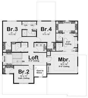 Second Floor for House Plan #963-00649