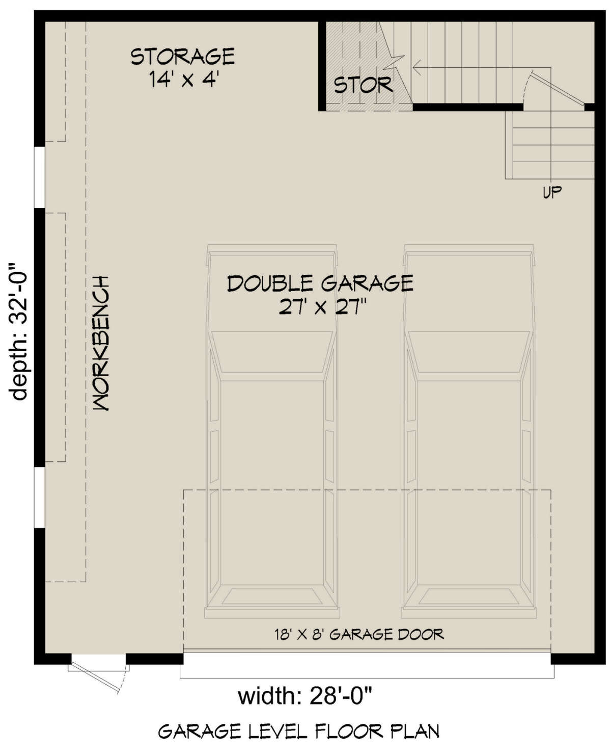 Garage Floor for House Plan #940-00532