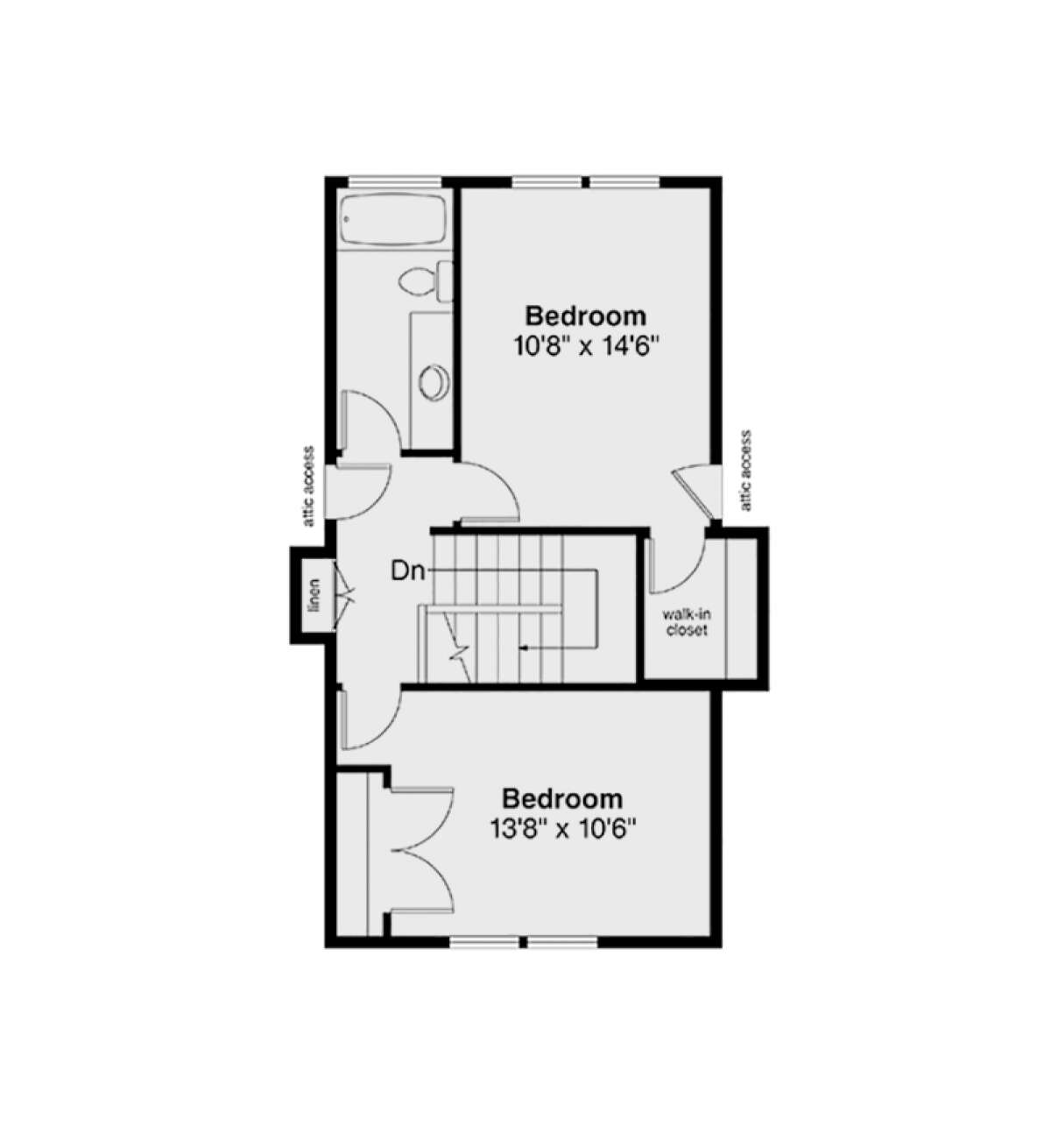 Second Floor for House Plan #035-01004
