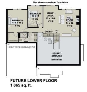 Basement for House Plan #098-00341