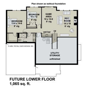 Basement for House Plan #098-00342