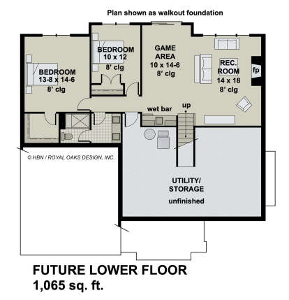 Basement for House Plan #098-00342