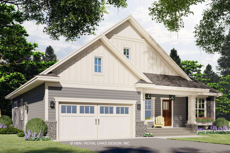 Craftsman House Plan #098-00343 Elevation Photo