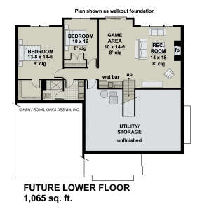 Basement for House Plan #098-00343