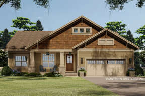 Craftsman House Plan #098-00344 Elevation Photo
