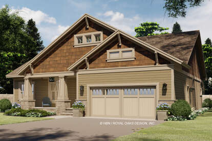 Craftsman House Plan #098-00344 Elevation Photo