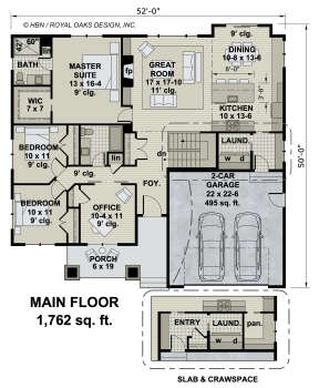 Main Floor  for House Plan #098-00344