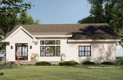 Modern Farmhouse House Plan #098-00345 Elevation Photo