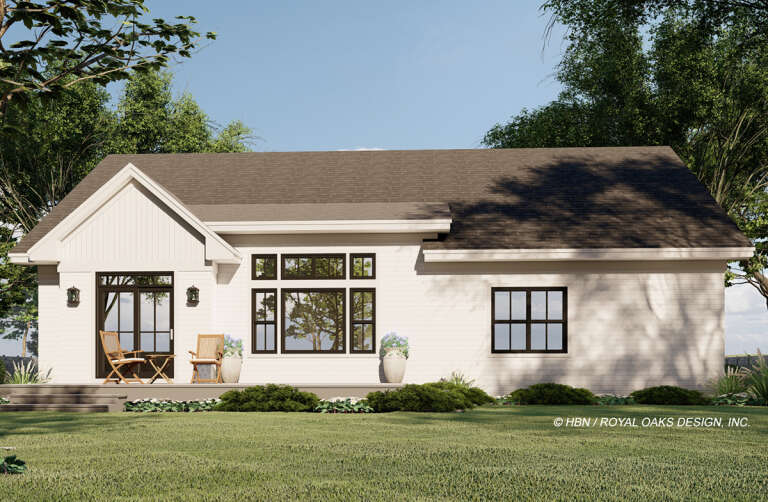 Modern Farmhouse House Plan #098-00345 Elevation Photo
