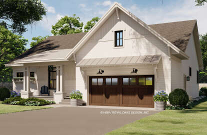 Modern Farmhouse House Plan #098-00345 Elevation Photo