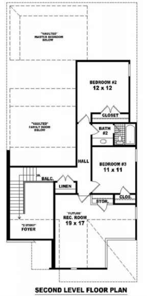 Floorplan 2 for House Plan #053-00386
