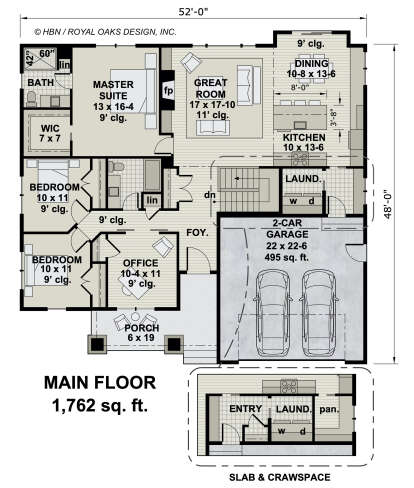 Main Floor  for House Plan #098-00346