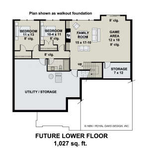 Basement for House Plan #098-00346