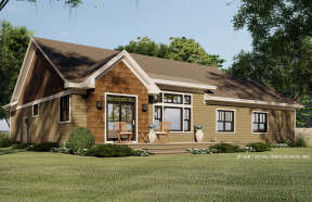 Craftsman House Plan #098-00347 Elevation Photo