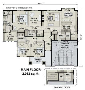 Main Floor  for House Plan #098-00347