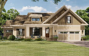 Craftsman House Plan #098-00348 Elevation Photo