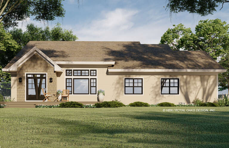 Craftsman House Plan #098-00348 Elevation Photo