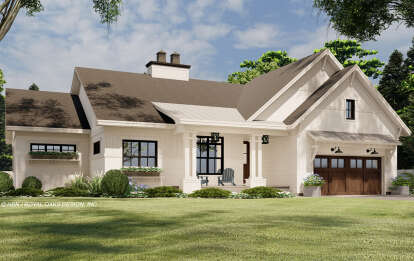 Modern Farmhouse House Plan #098-00349 Elevation Photo