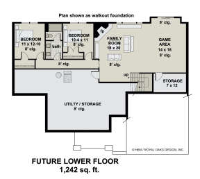 Basement for House Plan #098-00349