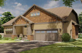 Craftsman House Plan #098-00350 Elevation Photo