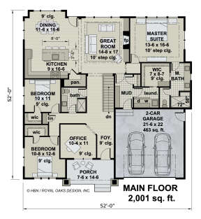 Main Floor  for House Plan #098-00350