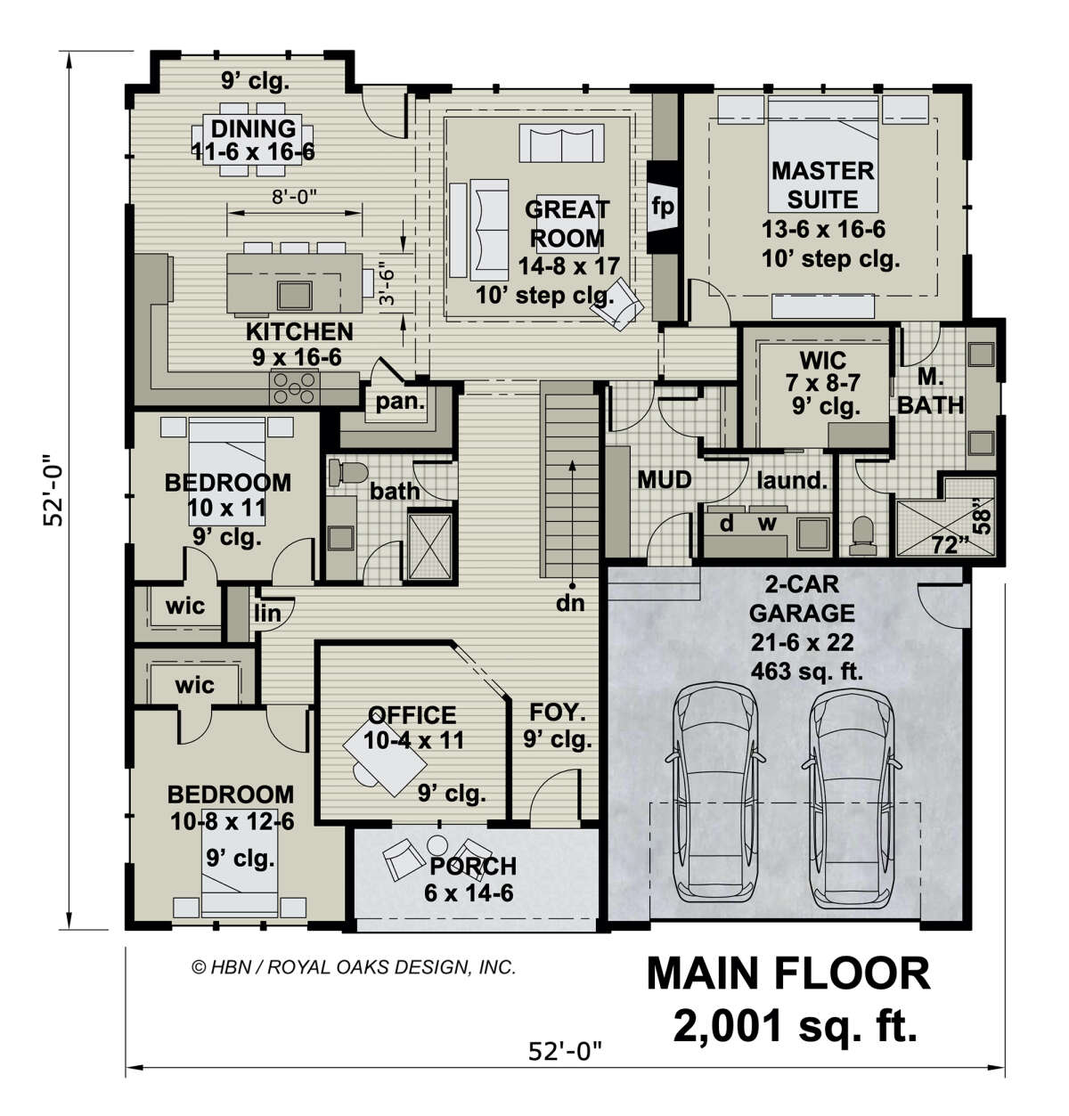 Main Floor  for House Plan #098-00351