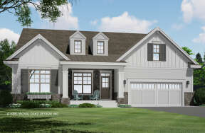 Modern Farmhouse House Plan #098-00352 Elevation Photo