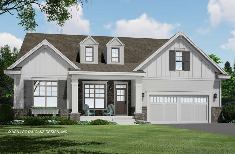 Modern Farmhouse House Plan #098-00352 Elevation Photo