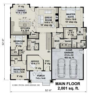 Main Floor  for House Plan #098-00352