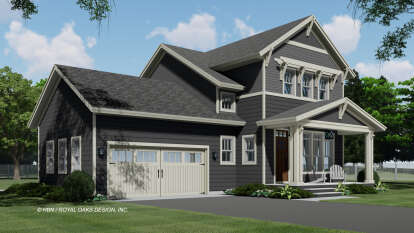 Craftsman House Plan #098-00353 Elevation Photo