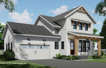 Modern Farmhouse House Plan #098-00354 Elevation Photo