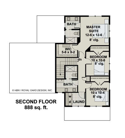 Second Floor for House Plan #098-00355