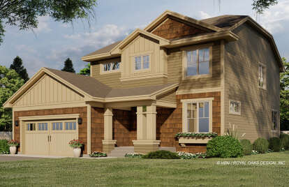 Craftsman House Plan #098-00356 Elevation Photo