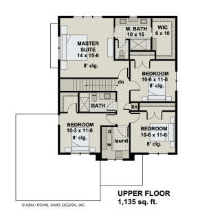 Second Floor for House Plan #098-00356