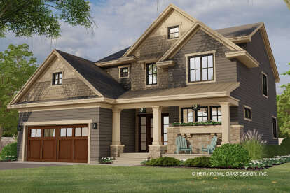 Craftsman House Plan #098-00358 Elevation Photo