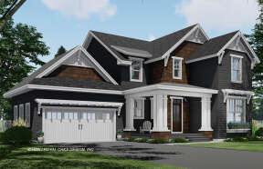 Craftsman House Plan #098-00359 Elevation Photo