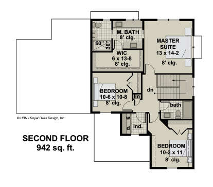 Second Floor for House Plan #098-00359