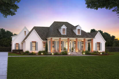 French Country House Plan #4534-00074 Elevation Photo