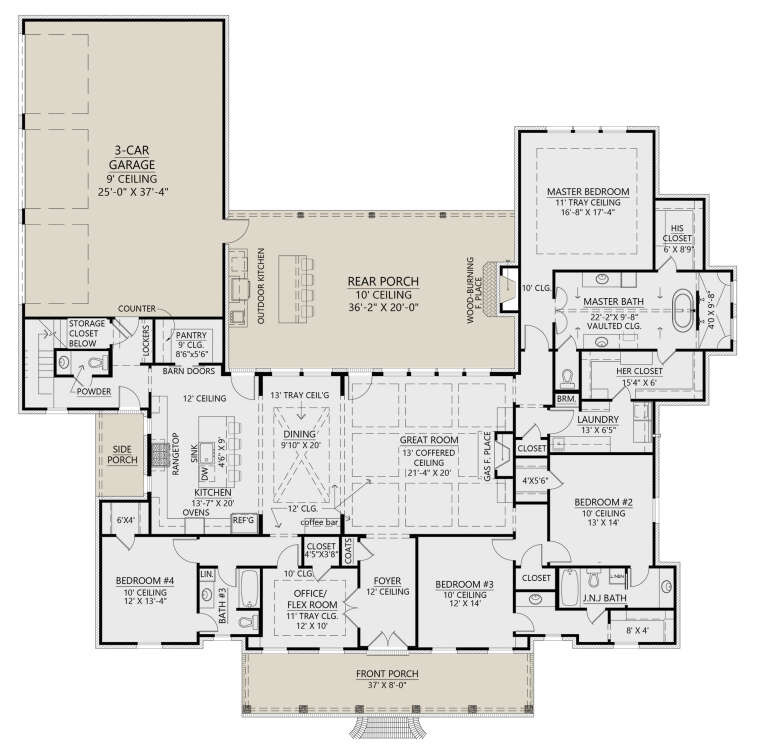 House Plan House Plan #27085 Drawing 1