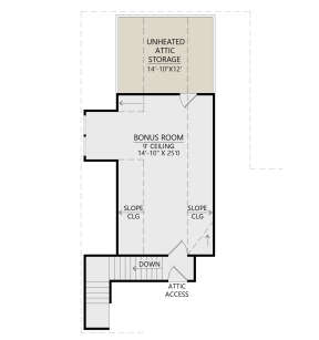 Bonus Room for House Plan #4534-00074