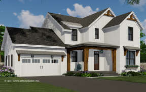 Modern Farmhouse House Plan #098-00360 Elevation Photo