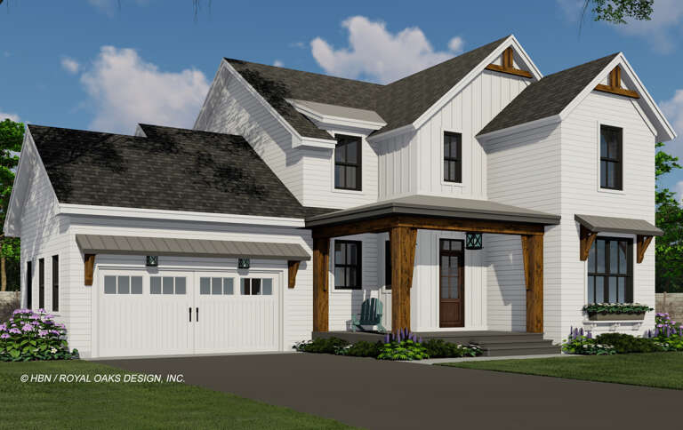 Modern Farmhouse House Plan #098-00360 Elevation Photo