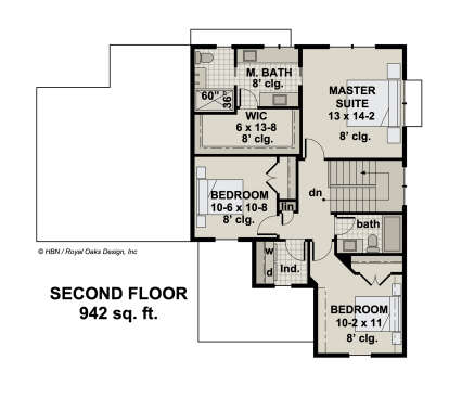 Second Floor for House Plan #098-00360