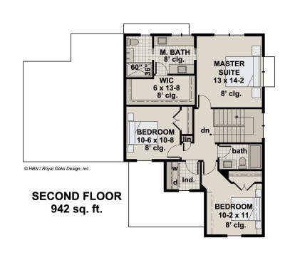 Second Floor for House Plan #098-00361